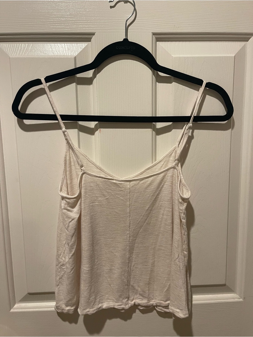 Madewell Light Cream V-Neck Spaghetti Strap Cami - Picture 2 of 3